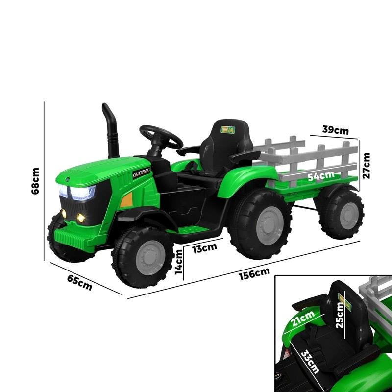 Load image into Gallery viewer, Mazam Kids Ride On Car Tractor 12V Remote Control Electric Battery Toy XL Green
