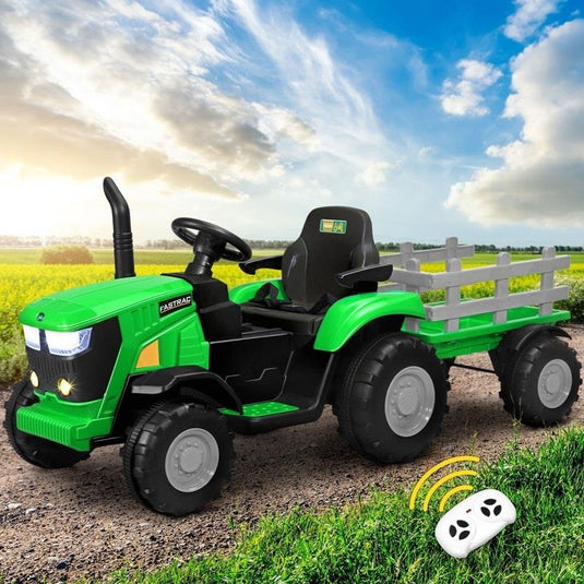 Mazam Kids Ride On Car Tractor 12V Remote Control Electric Battery Toy XL Green