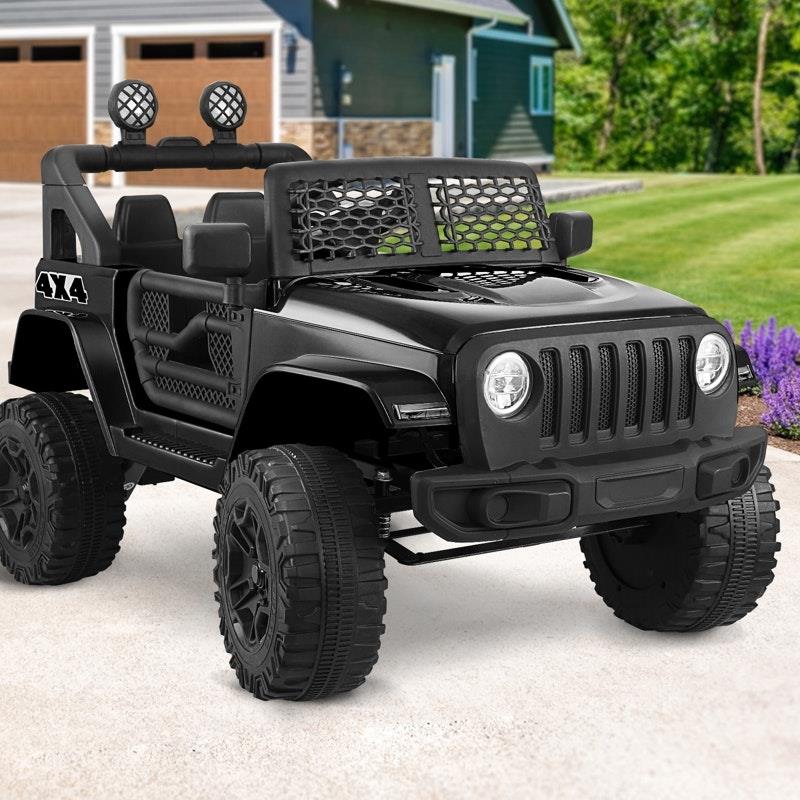 Load image into Gallery viewer, Mazam Kids Ride On Car 12V Electric Jeep Remote Vehicle Toy Car Black
