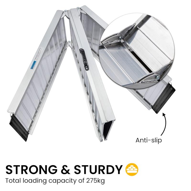 Load image into Gallery viewer, Kartrite Aluminium Portable Wheelchair Ramp High-Grip R03 4 Feet
