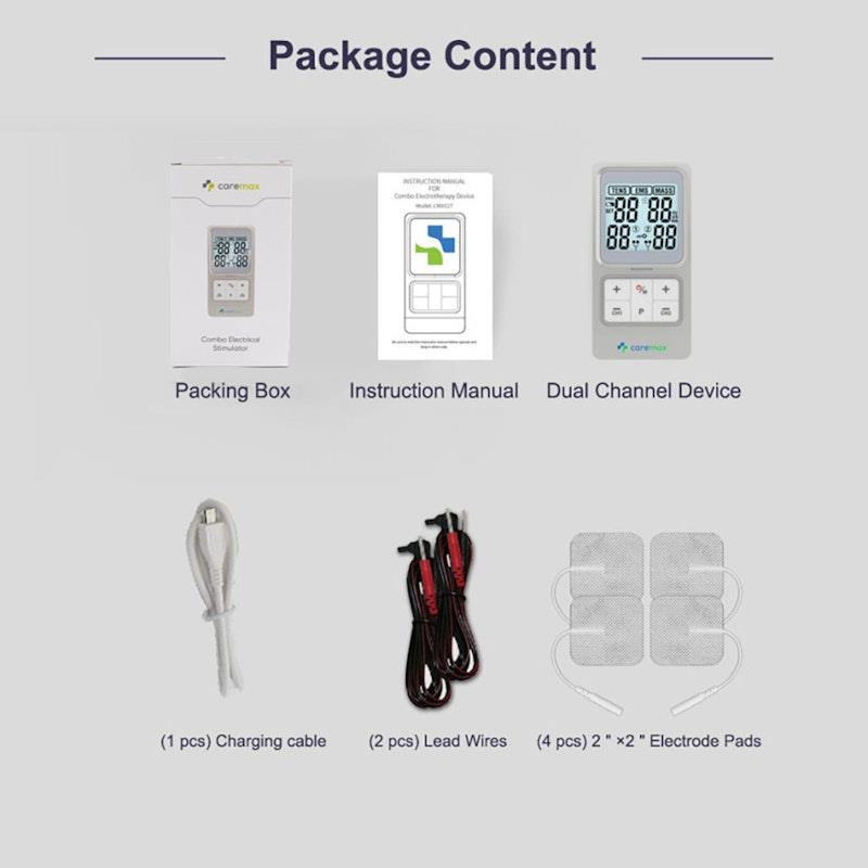 Load image into Gallery viewer, Caremax 2.0 Classic TENS &amp; EMS &amp; Massage 3 in 1 Combo Machine 1Unit
