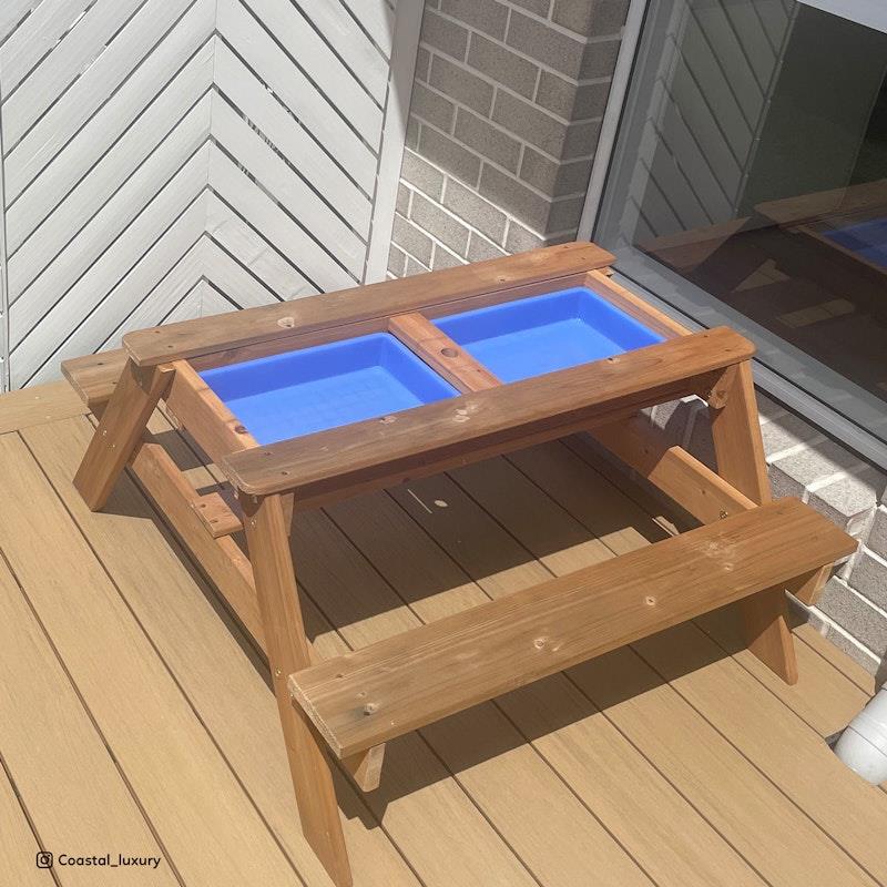 Load image into Gallery viewer, Lifespan Kids Sunrise Sand &amp; Water Table with Umbrella One Size
