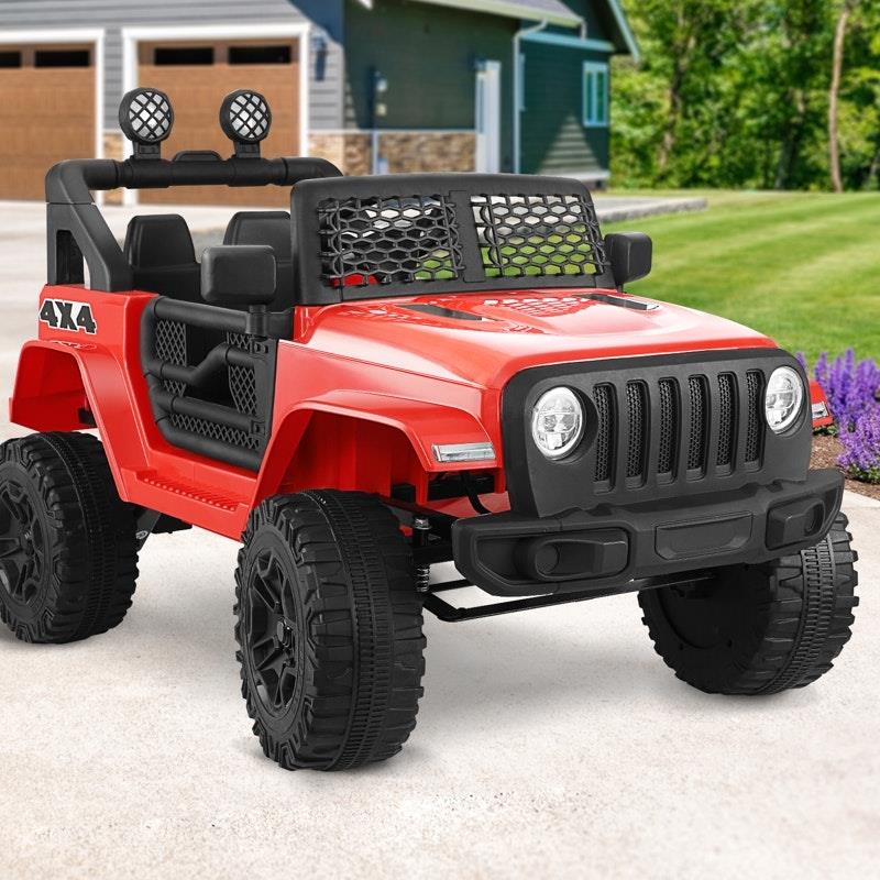 Load image into Gallery viewer, Mazam Ride On Car Electric Jeep Toy Remote Car MP3 LED lights 12V Red
