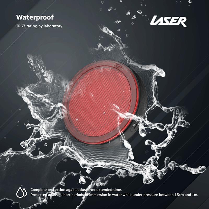 Load image into Gallery viewer, Laser Round Red Reflector Smart Tag 1 Piece
