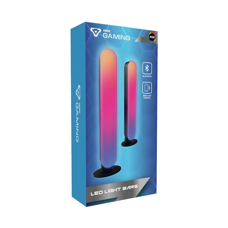 Load image into Gallery viewer, Laser Gaming RGB LED Desk Light 2 Pack Black
