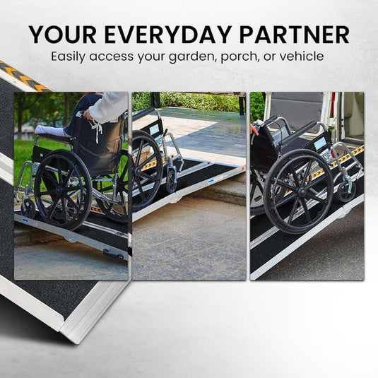 Kartrite Aluminium Portable Wheelchair Ramp High-Grip R03 5 Feet