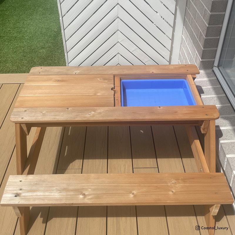 Load image into Gallery viewer, Lifespan Kids Sunrise Sand &amp; Water Table with Umbrella One Size

