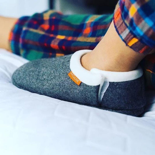 Archline Slippers Closed Back Arch Support Comfort Grey Marl Size 44