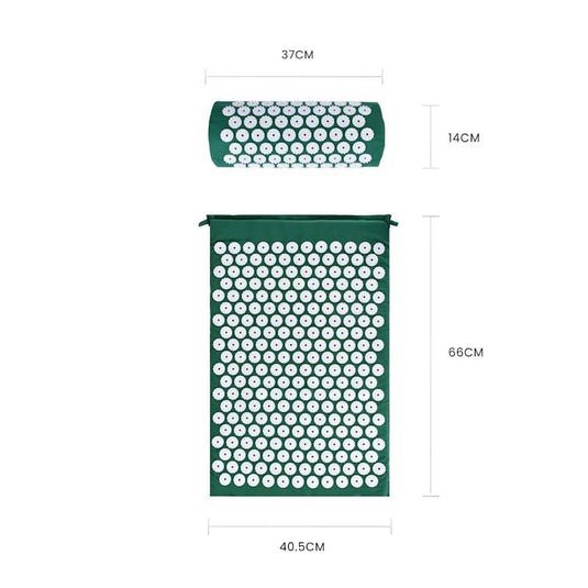 Fandcy Acupressure Mat and Pillow Set with Bag 1Pack