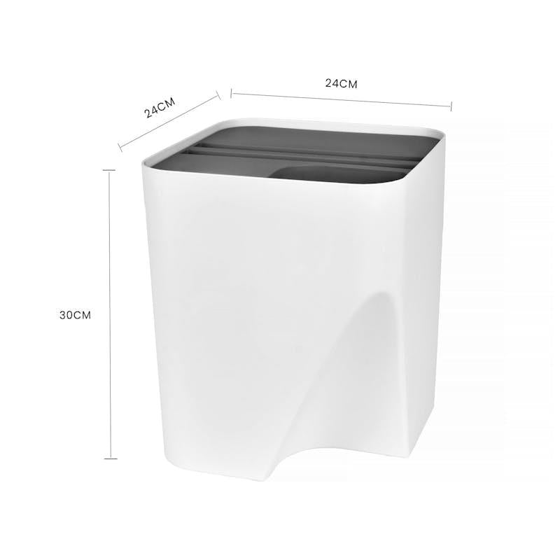 Load image into Gallery viewer, Clevinger 2pc 12L+18L Stackable Plastic Kitchen Trash Bin Household Classification Storage Box 1Unit
