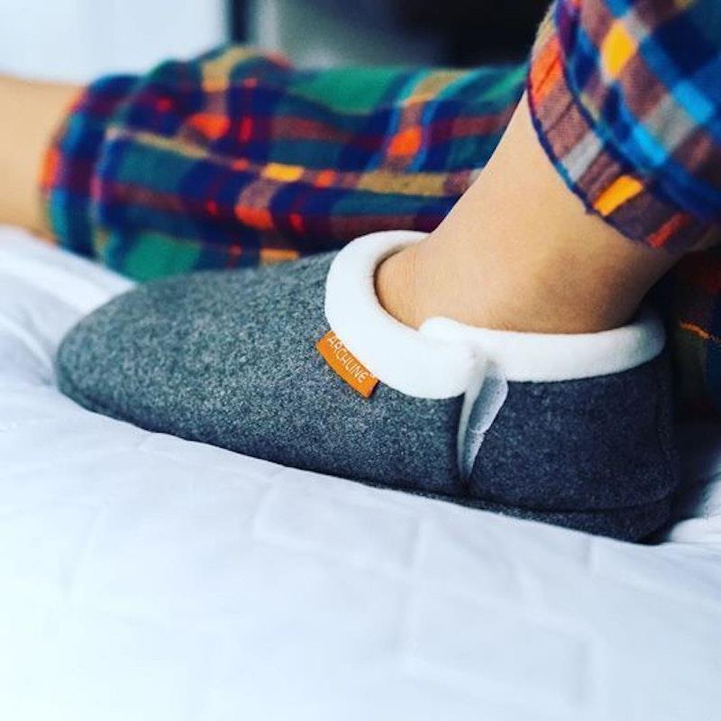 Load image into Gallery viewer, Archline Slippers Closed Back Arch Support Comfort Grey Marl Size 38
