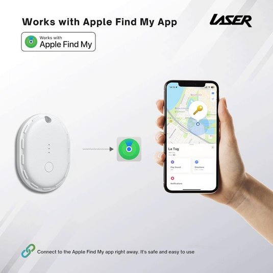 Laser Mini Travel Smart Tag White