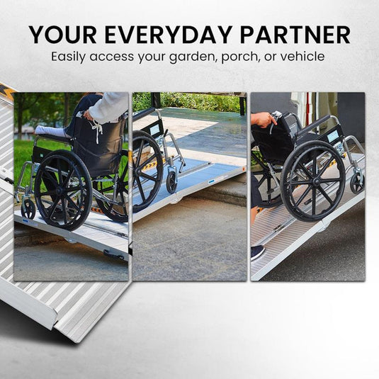 Kartrite Aluminium Portable Wheelchair Ramp R02 6 Feet