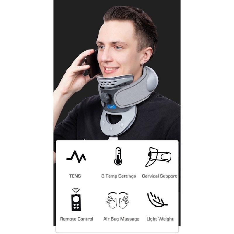 Load image into Gallery viewer, Caremax 3 in One Cervical Collar Air Bag Massage &amp; TENS &amp; Heat 1Unit
