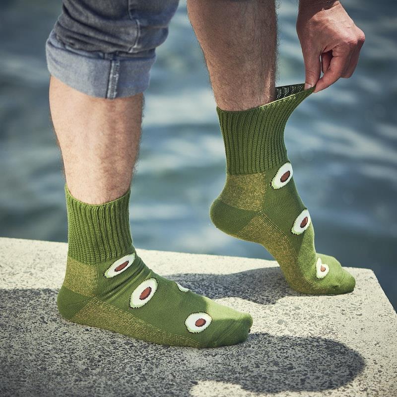 Load image into Gallery viewer, Glucology Copper based Socks | 2 Pairs Medium/ Avocado
