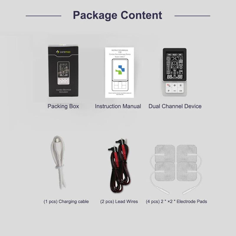 Load image into Gallery viewer, Caremax 2.0 Pro MicroCurrent TENS Machine &amp; EMS &amp; Massage &amp; DIY 4 in 1 Combo TVNS CES 1Unit
