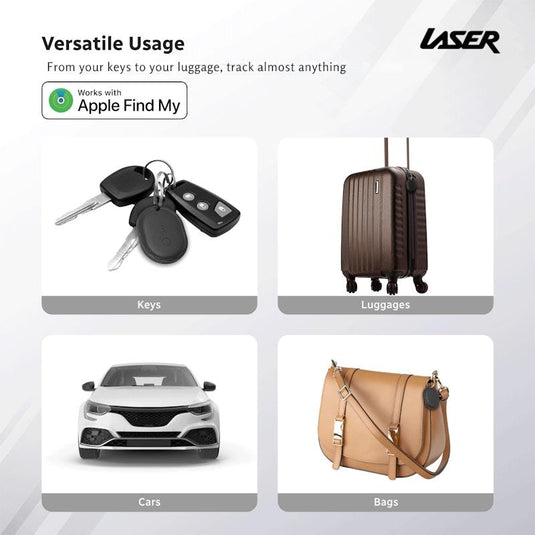 Laser Mini Travel Smart Tag White