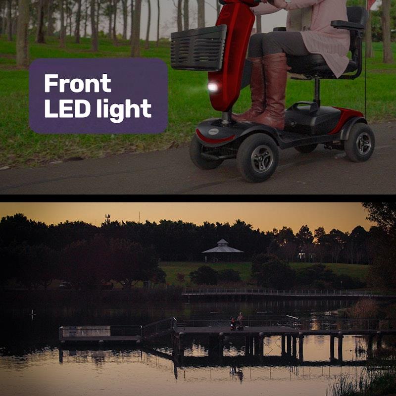 Load image into Gallery viewer, Equipmed Electric Mobility Scooter For Elderly Pathline (Red)

