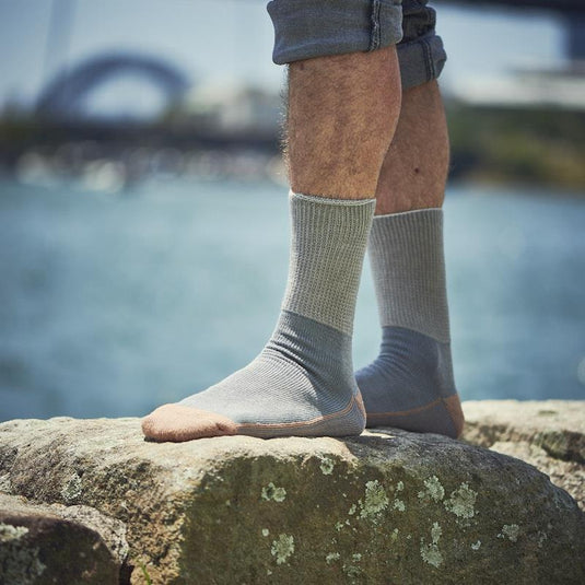 Glucology Copper Based Loose Top Classic Socks 2 Pairs Grey Medium