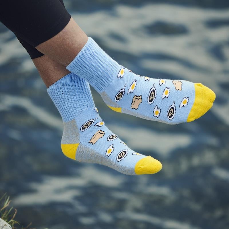 Load image into Gallery viewer, Glucology Copper based Socks 2 Pairs Medium/ Eggs
