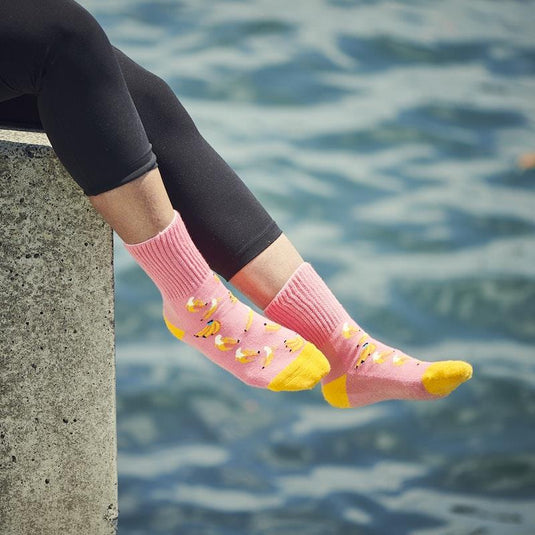 Glucology Copper based Socks 2 Pairs Small/ Bananas