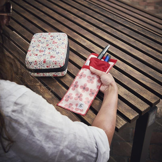 Glucology Travel Bundle Case - Plus, Floral/ 2 Pen Pouch - Floral/ 3 Sharps