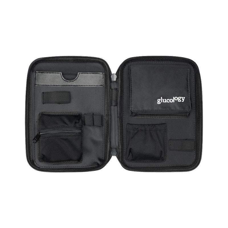 Load image into Gallery viewer, Glucology Travel Bundle Case - Classic, Blue/ 2 Pen Pouch - Blue/ 3 Sharps
