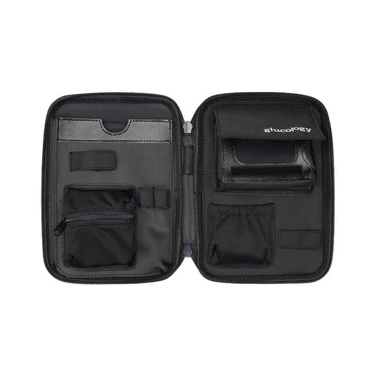Glucology Travel Bundle Case - Classic, Blue/ 2 Pen Pouch - Blue/ 3 Sharps