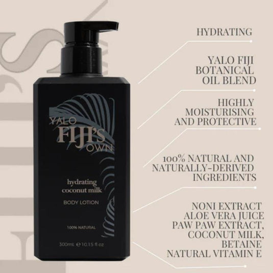 Yalo Fiji's Own  Hydrating Coconut Milk Body Lotion 300ml