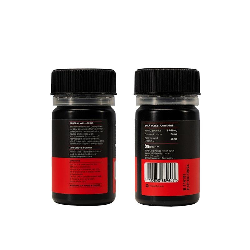 Load image into Gallery viewer, BN Healthy Iron - 24mg Iron (II) Glycinate with vitamin C 30 Tablets
