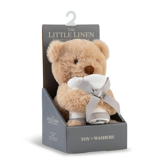 The Little Linen Company Plush Toy & Washers Nectar Bear