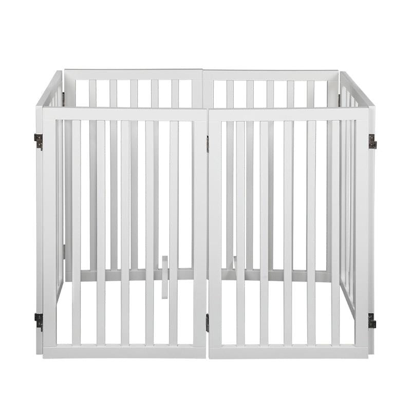 Load image into Gallery viewer, PaWz Wooden Pet Gate Dog Fence Safety Stair Barrier Security Door 6 Panel Large

