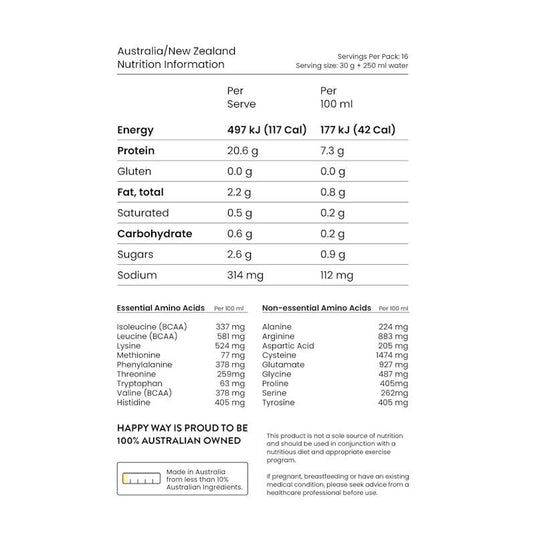 Happy Way Deja Brew Coffee Vegan Protein Powder 500g
