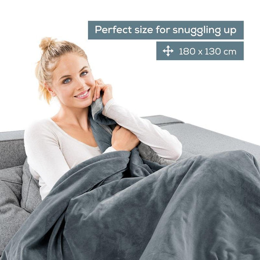 Beurer HD75DG Heated Throw: Dark Grey One Size