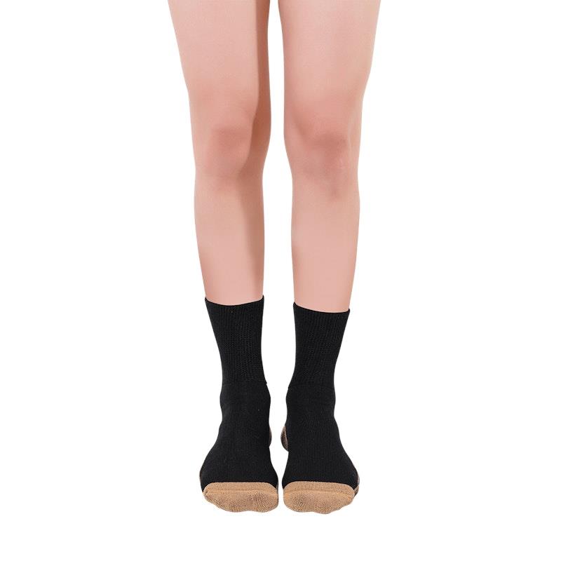 Load image into Gallery viewer, Glucology Copper Based Loose Top Classic Socks 2 Pairs Black Extra Large
