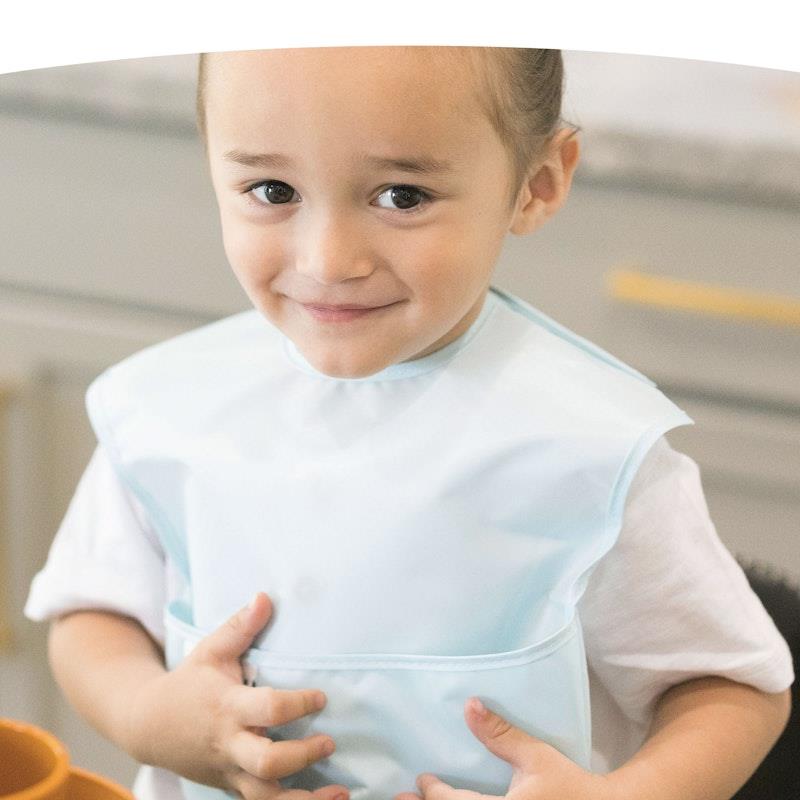 Load image into Gallery viewer, Tiny Twinkle - Easy Bib 3 Pack - Sage/Charcoal/Ice Blue Set of 3
