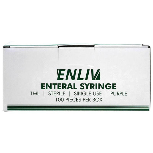 Enliv Enteral Syringe Sterile 1mL 100 Pieces/Box