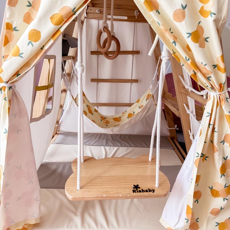 Load image into Gallery viewer, Riababy Baby Hammock Lucky Lemon
