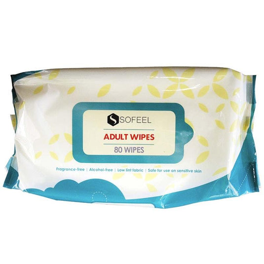 Sofeel Wet Adult Wipes 80 Wipes 10Pack