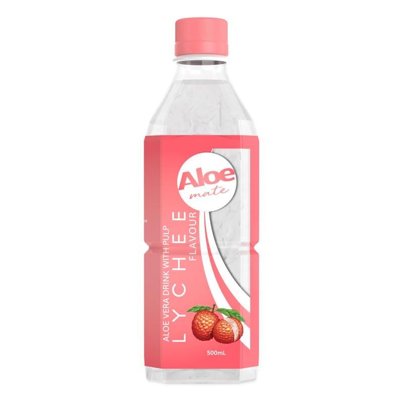 Load image into Gallery viewer, Aloe Mate Aloe Vera 500mL Lychee 20Pack
