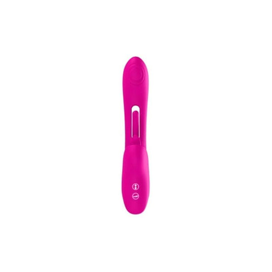 Luv Inc Tapping Tongue Rabbit Vibrator - Pink 1Piece