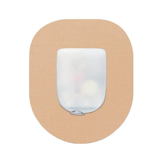 Glucology 25 Pack CGM Patches for Omnipod Beige