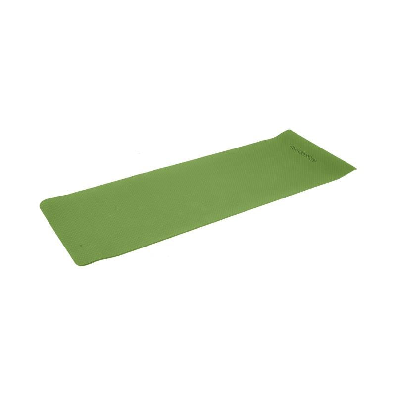 Load image into Gallery viewer, Powertrain TPE Yoga Pilates Exercise Mat 6mm Green
