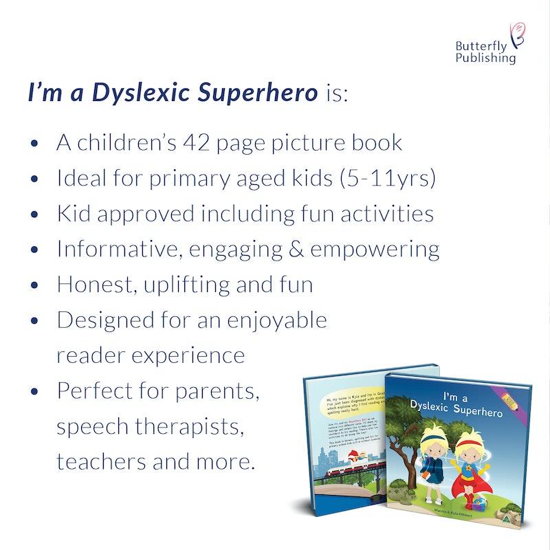 Load image into Gallery viewer, Butterfly Publishing I'm a Dyslexic Superhero (Children's Book) Hardcover
