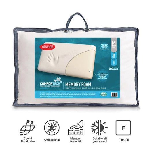 Tontine Comfortech Coolmax Memory Foam Sleeping Pillow 1pc