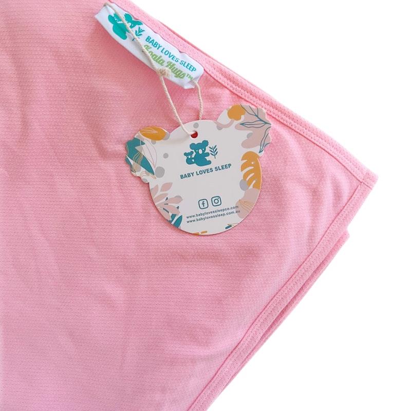Load image into Gallery viewer, Baby Loves Sleep Koala Hugs Summer Newborn Swaddle Wrap - Candy Pink One Size

