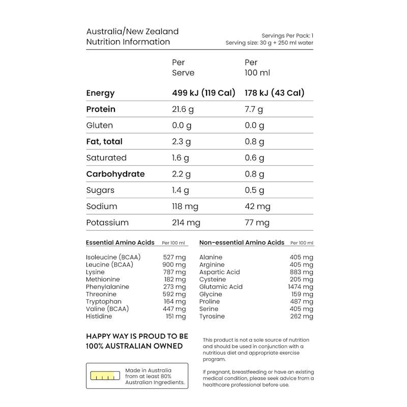 Load image into Gallery viewer, Happy Way Choc Peanut Butter Whey Protein Powder 500g
