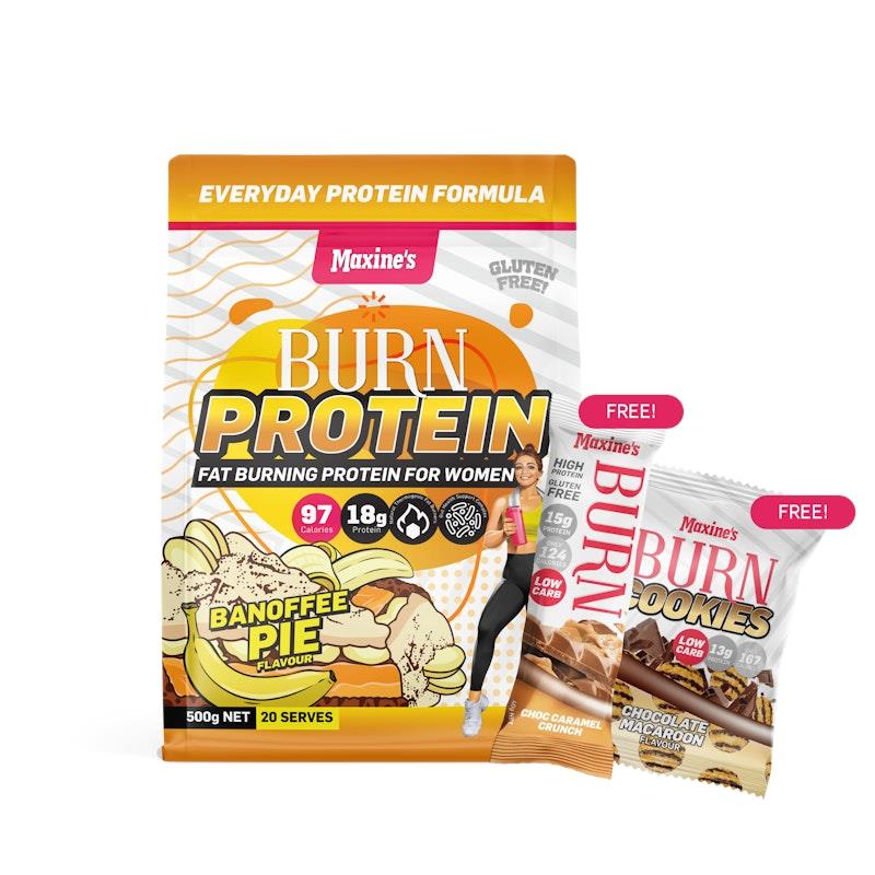 Load image into Gallery viewer, Maxine's Burn Protein Starter 500g - Banoffee Pie Bundle
