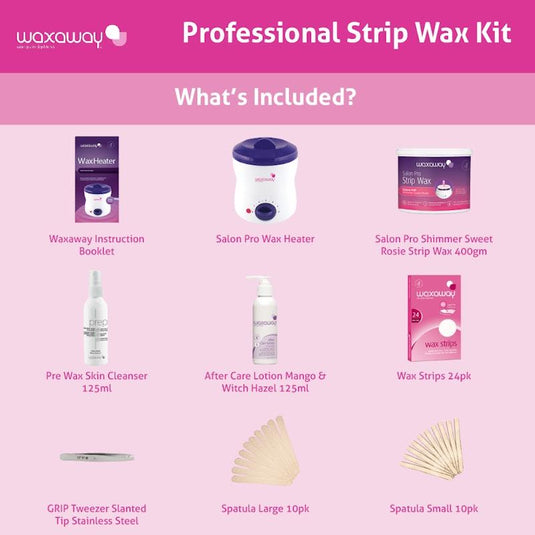 Waxaway Professional Strip Waxing Kit