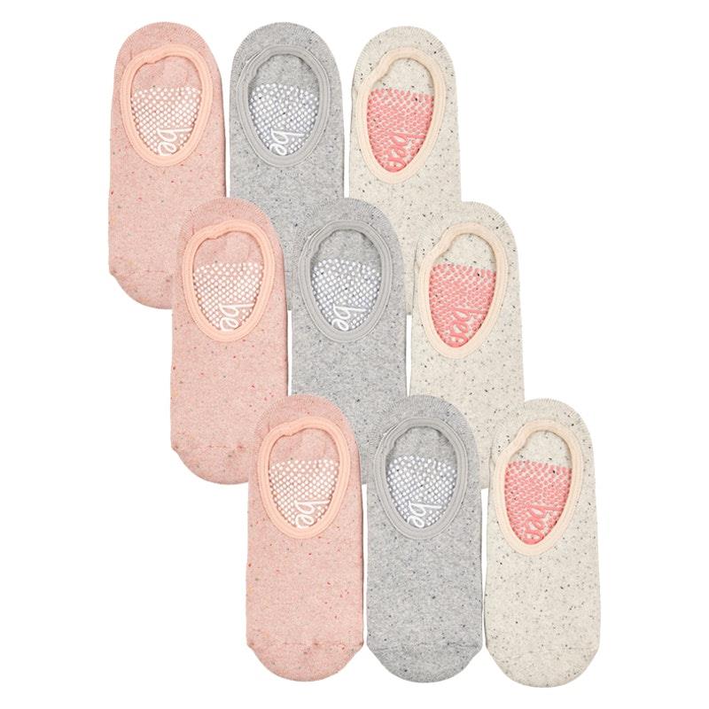 Load image into Gallery viewer, Benefeet 9 Pairs of Women's Studio Socks with Terry Lining &amp; Non-Slip - Nep Yarn Size 5-10
